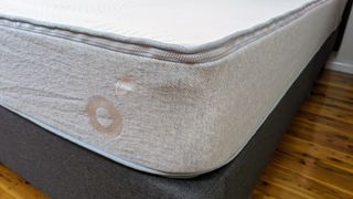 Koala mattress showing corner and zip