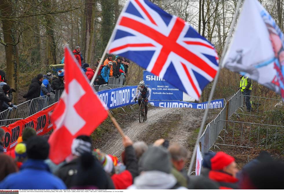 The fans turned out for the junior men's race