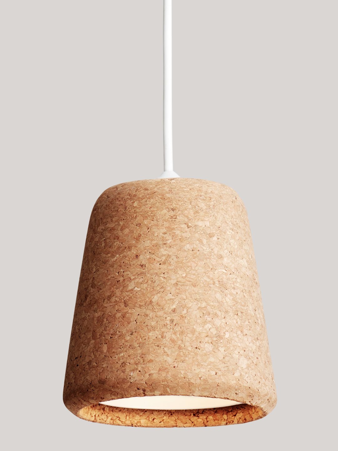 A cork pendant lamp
