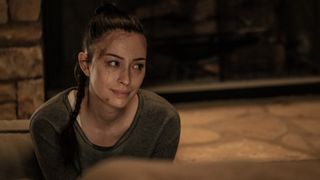 Christian Serratos as Rosita in The Walking Dead series finale