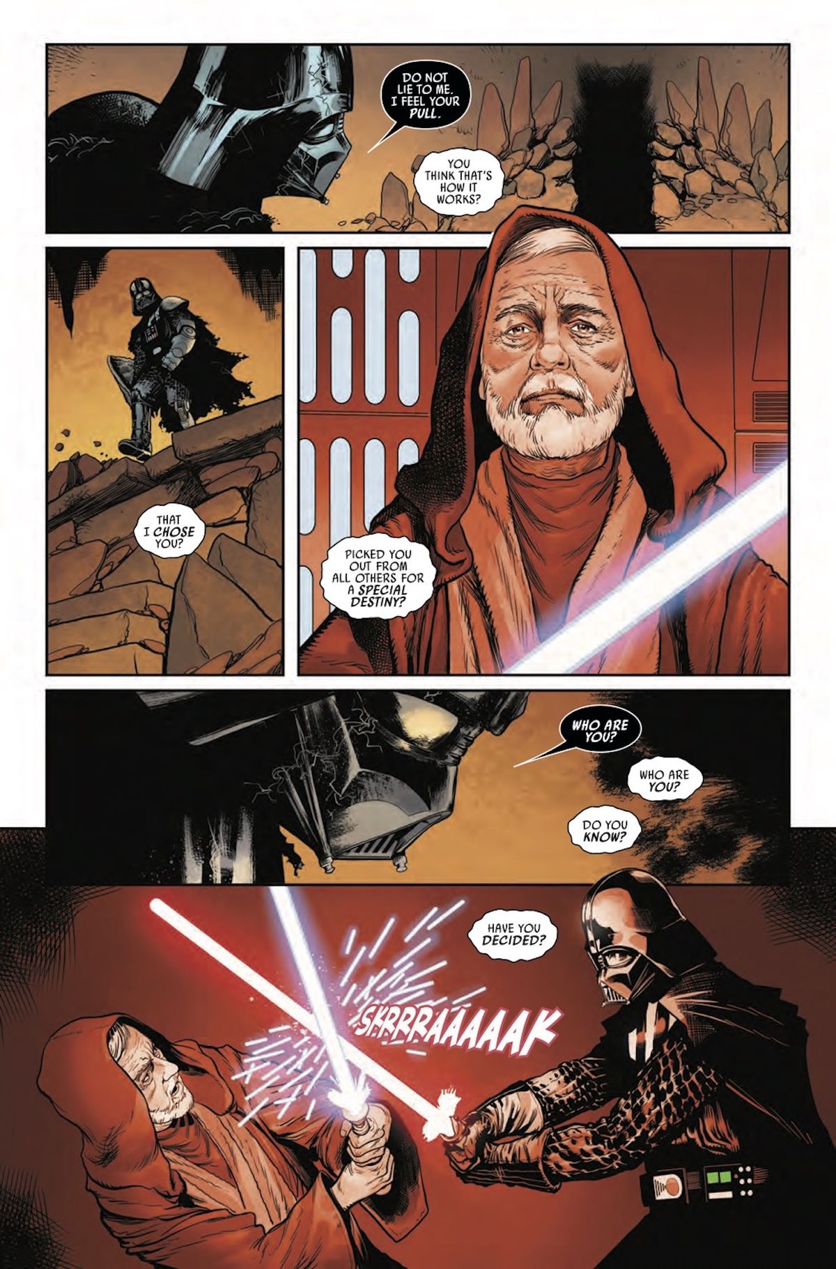 Page from Star Wars: Darth Vader #8