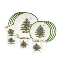Spode Christmas Tree 12-Piece Dinnerware Set Spode Christmas Tree 12-Piece Dinnerware Set