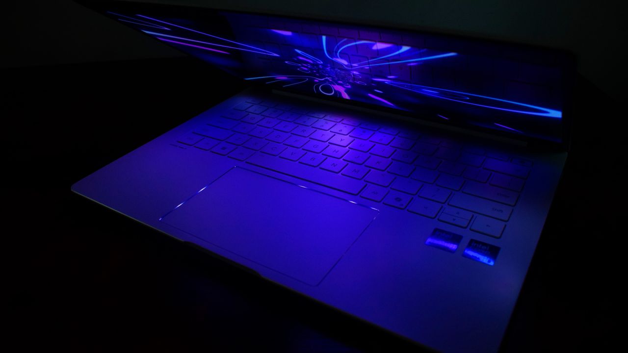 The Honor MagicBook 14 Pro on a desk