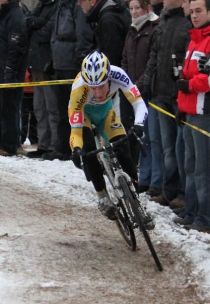 Tom Meeusen (Telenet Fidea) rides to his first elite 'cross medal - bronze.