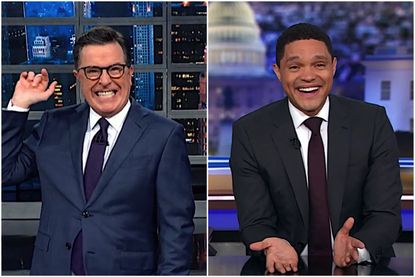 Trevor Noah and Stephen Colbert recap the Iowa debate