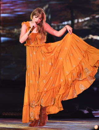 Taylor Swift on her Eras Tour in Las Vegas, NV
