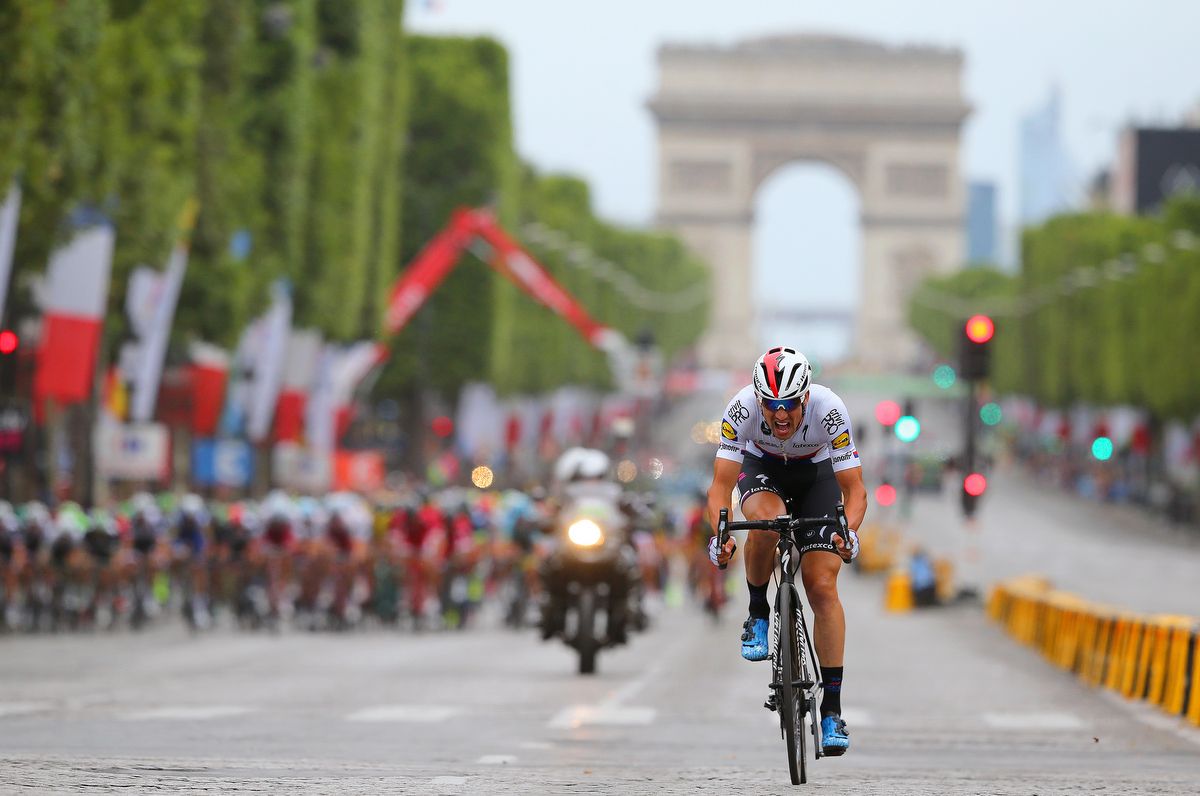 Zdenek Stybar (Quick-Step Floors) tried a late attack