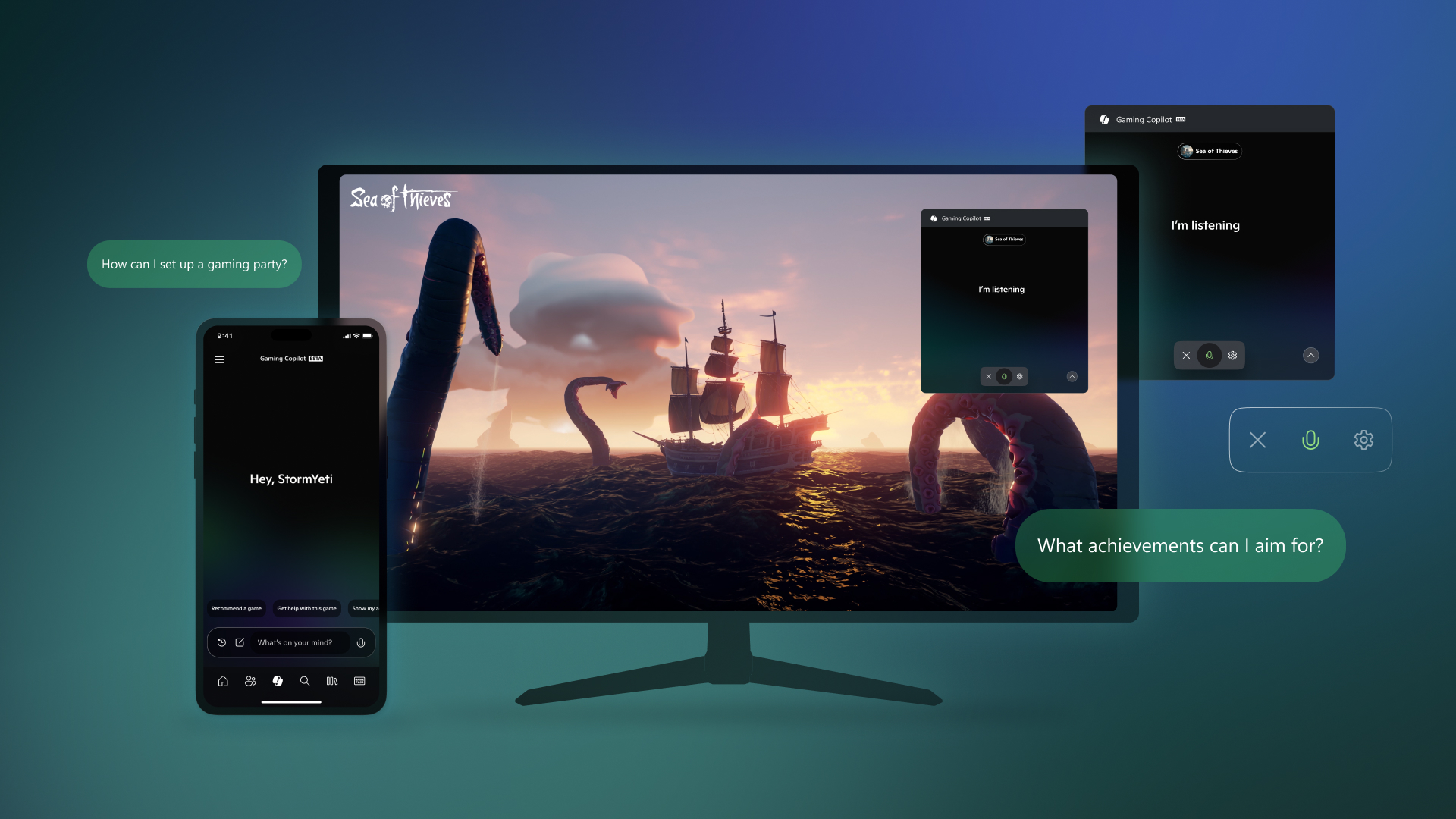 Screenshot of Xbox&#039;s Gaming Copilot AI companion.