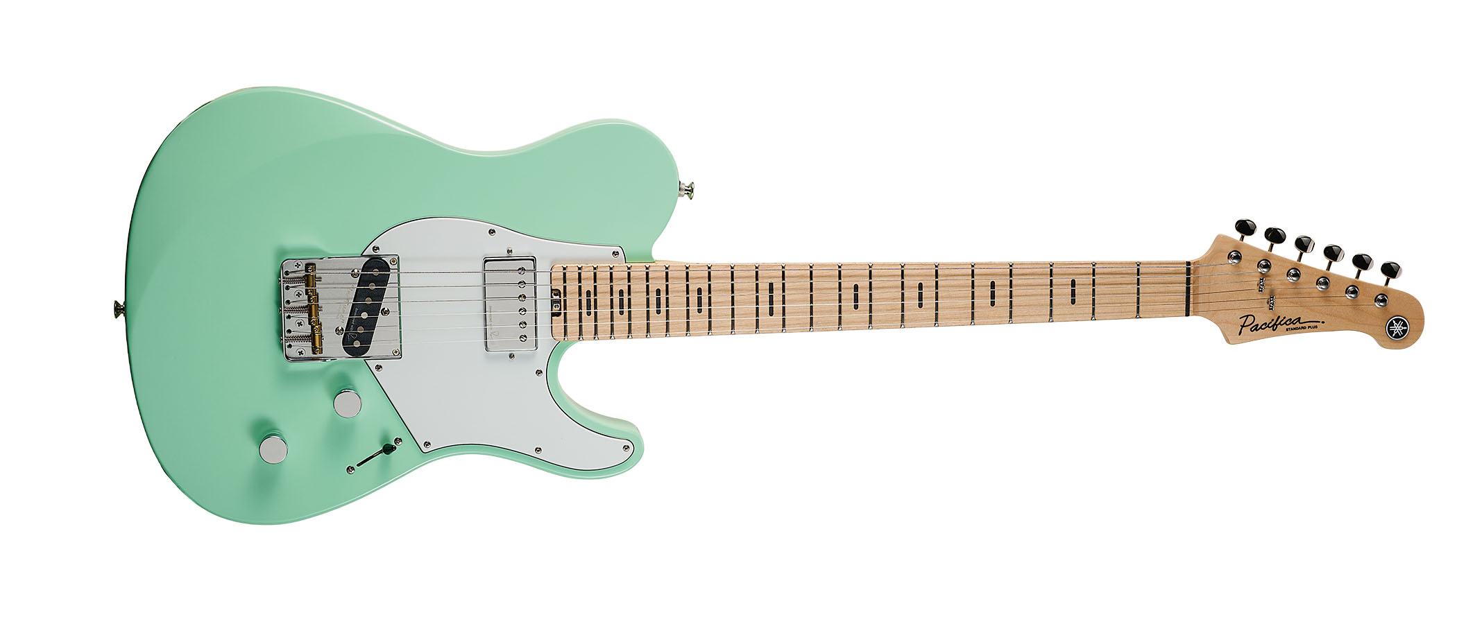The Yamaha Pacifica SC Standard Plus looks phenomenal in Peppermint Green.