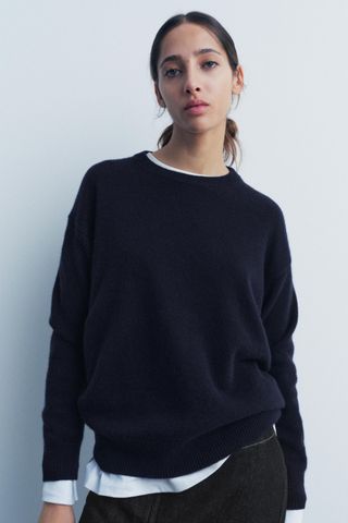 100% Cashmere Plain Sweater