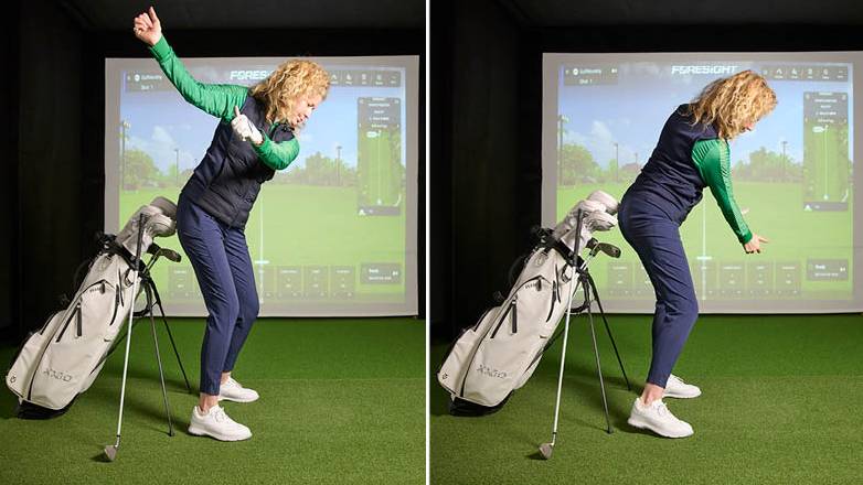 Drill to help golfers commit to the shot