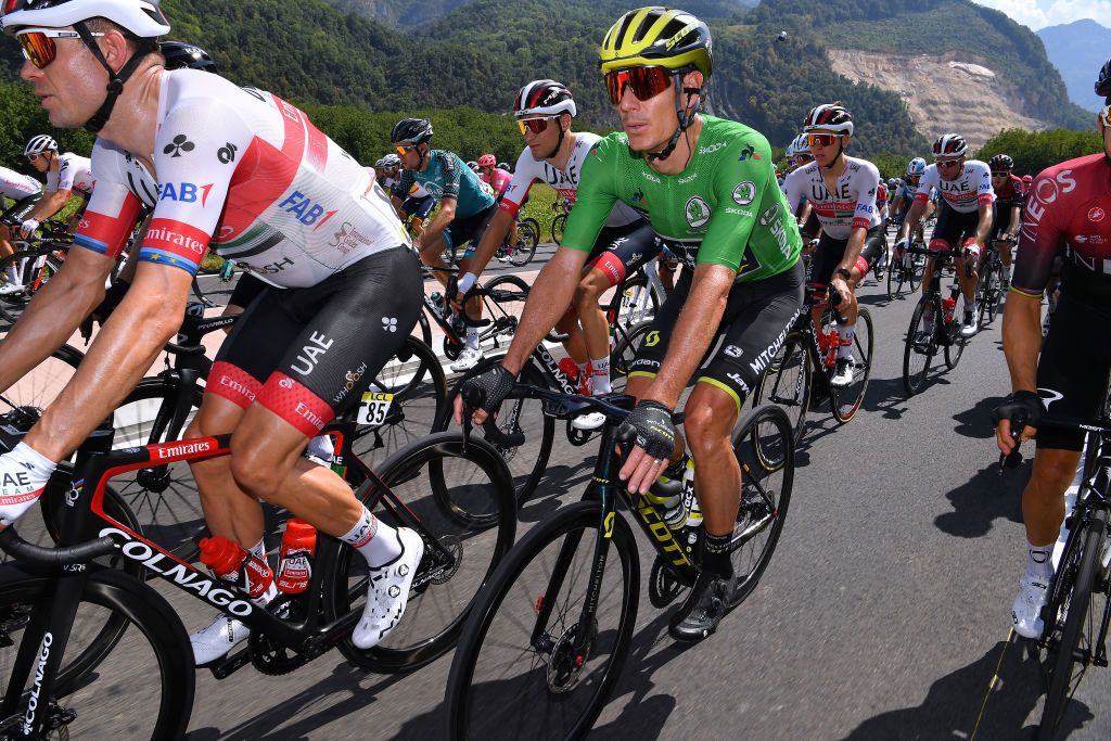 CHARTREUSE FRANCE AUGUST 13 Daryl Impey of South Africa and Team Mitchelton Scott Green Points Jersey during the 72nd Criterium du Dauphine 2020 Stage 2 a 135km stage from Vienne to Col de PorteChartreuse 1316m dauphine Dauphin on August 13 2020 in Chartreuse France Photo by Justin SetterfieldGetty Images