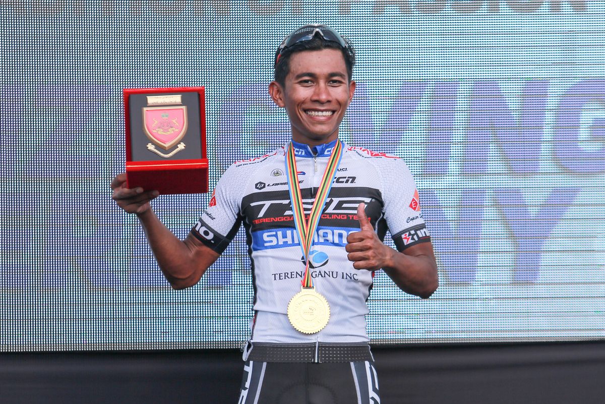 Mohd Shahrul Mat Amin (TSG) was the best Malaysian rider on stage 2