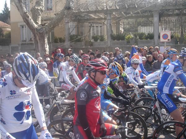 At the start and riders look ready to race