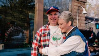 SEDONA, AZ -- MARCH 9: Presidential candidate John McCain (L) and his wife, Cindy McCain, smile for the camera at their family ranch, March 9, 2000 near Sedona, Arizona. (Photo by David Hume Kennerly/Getty Images)