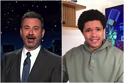 Jimmy Kimmel and Trevor Noah mock Trump