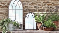 garden mirror ideas: national trust gothic mirrors