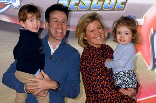 Anton Du Beke and Anton Du Beke's wife Hannah Summers attend the "Paw Patrol" gala screening at Cineworld Leicester Square on January 19, 2020 in London, England