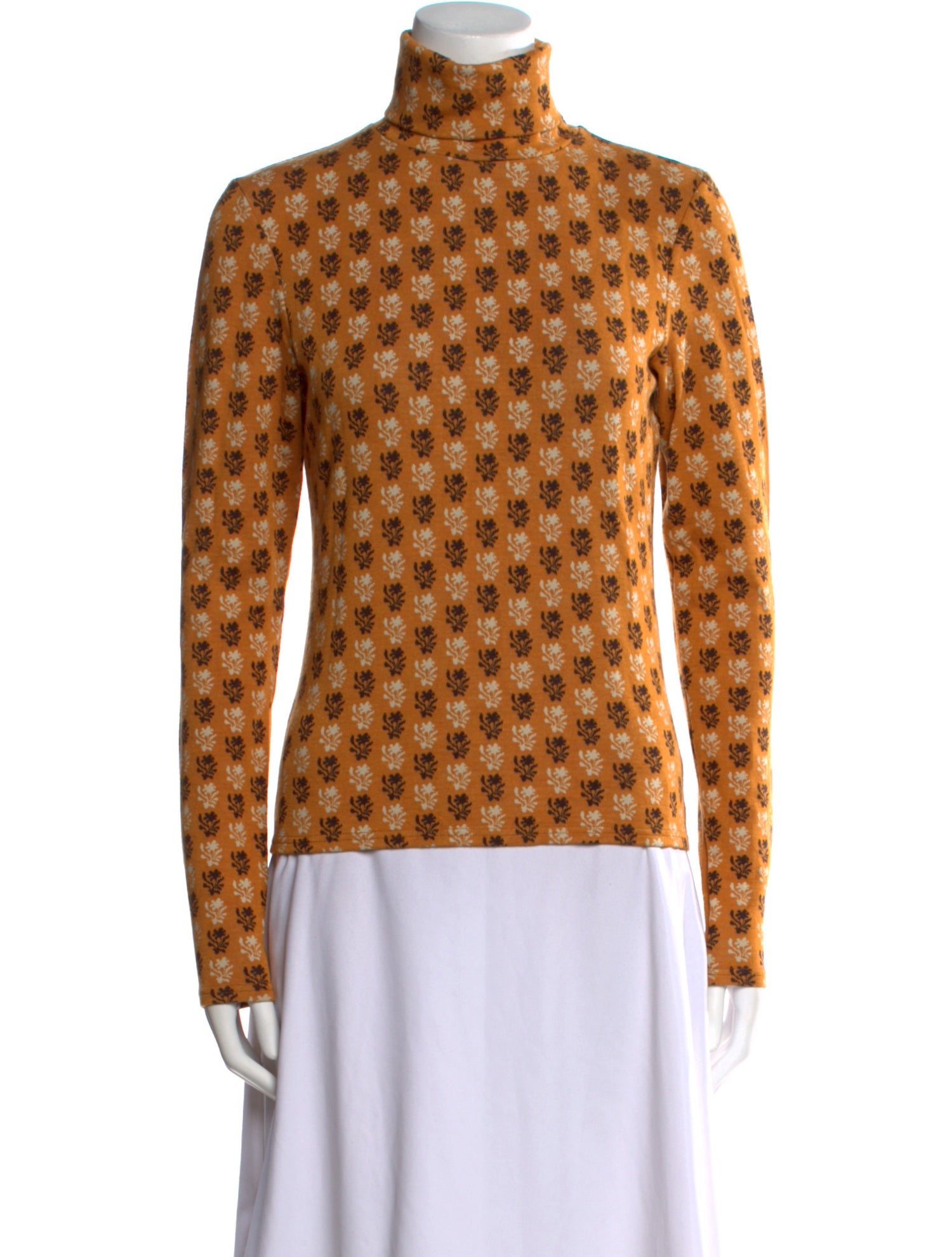 Printed Turtleneck Sweatshirt