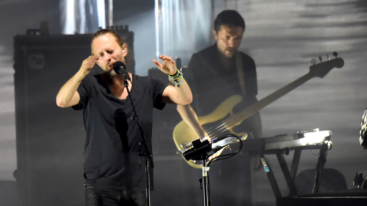 Radiohead perform at the Shrine on August 8, 2016 in Los Angeles, California.