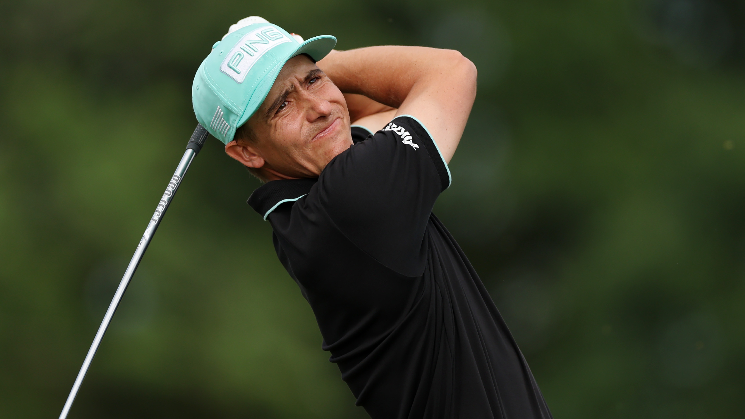 Carlos Ortiz takes a shot at the US Open 