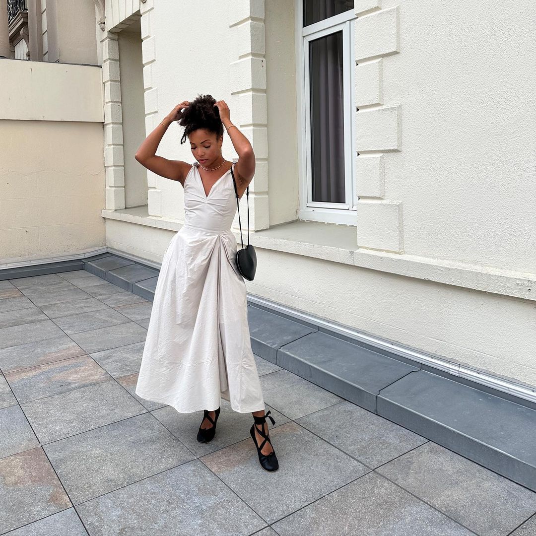 navy blue dress for baby girl The Best Flat Shoes to Wear With Dresses This Season