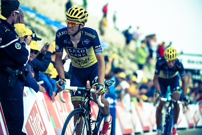 Alberto Cantador (Saxo-Tinkoff) finished sixth on Mont Ventoux, 1:40 behind Chris Froome