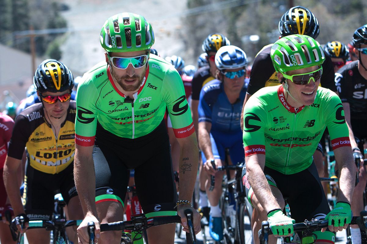 Taylor Phinney during the stage before he crashed out of the race