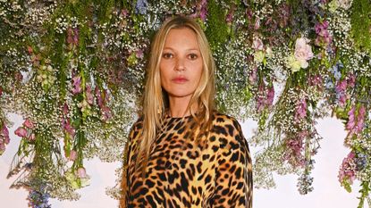 Kate Moss wearing leopard print