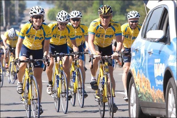 The Tour of Hope riders happy to be riding with Lance