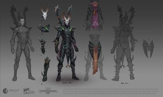Warhammer Rogue Trader art; a fantasy game concept chararter
