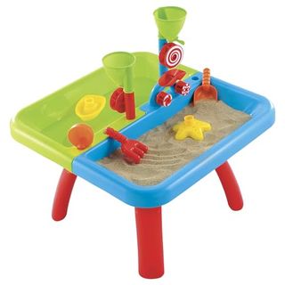 Early Learning Centre Elc Sand & Water Table With Lid Rake Spade 18 Months+ Sand Pit Children Water Play Sand Table Sand Tray Sand Pit Table Toddler Water Table Sandpit Sand Box Outdoor (multicolour)