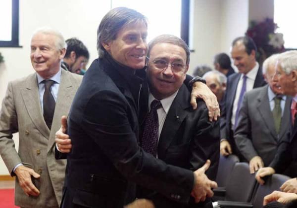 Gabriele Oriali and Ernesto Colnago