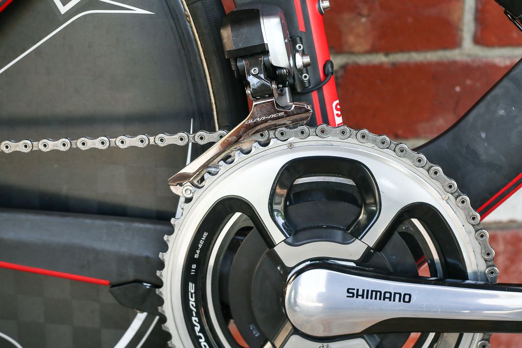 Dura Ace Di2 front derailleur for Porte