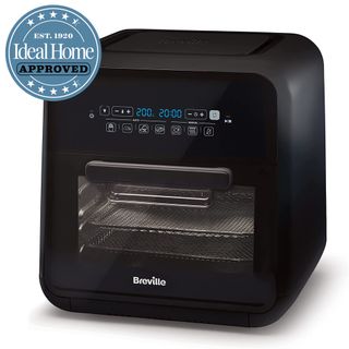 Breville Halo Rotisserie Air Fryer with the Ideal Home Approved logo