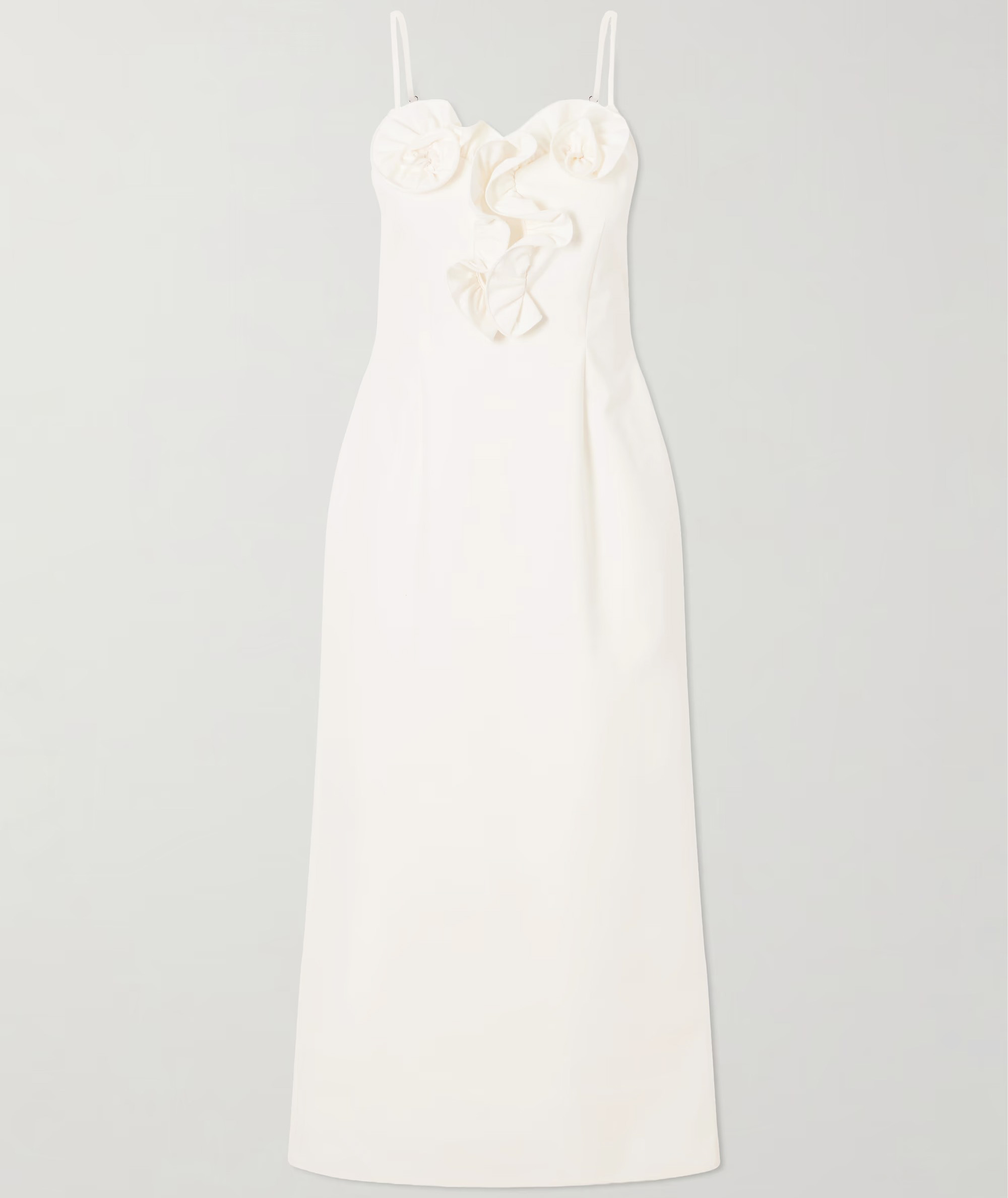Magda Butrym, Embellished Ruffled Cotton Midi Dress