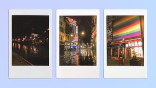 A compilation of photos of different things taken on a Fujifilm Instax mini Evo instant camera