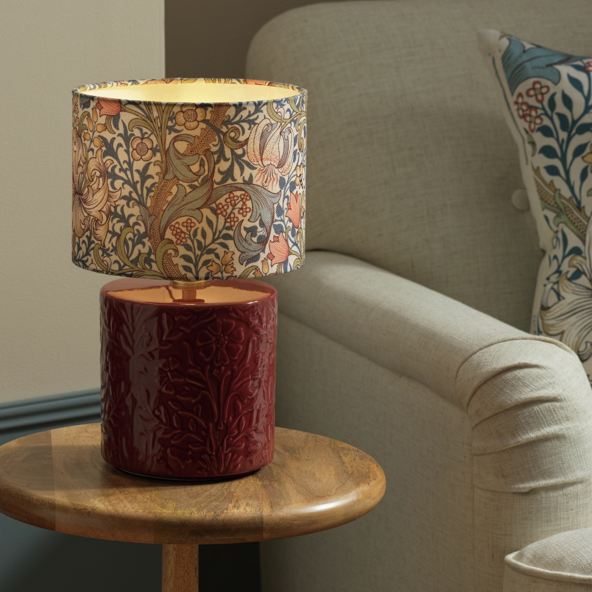 Habitat x Morris &amp; Co. Golden Lily Ceramic Table Lamp