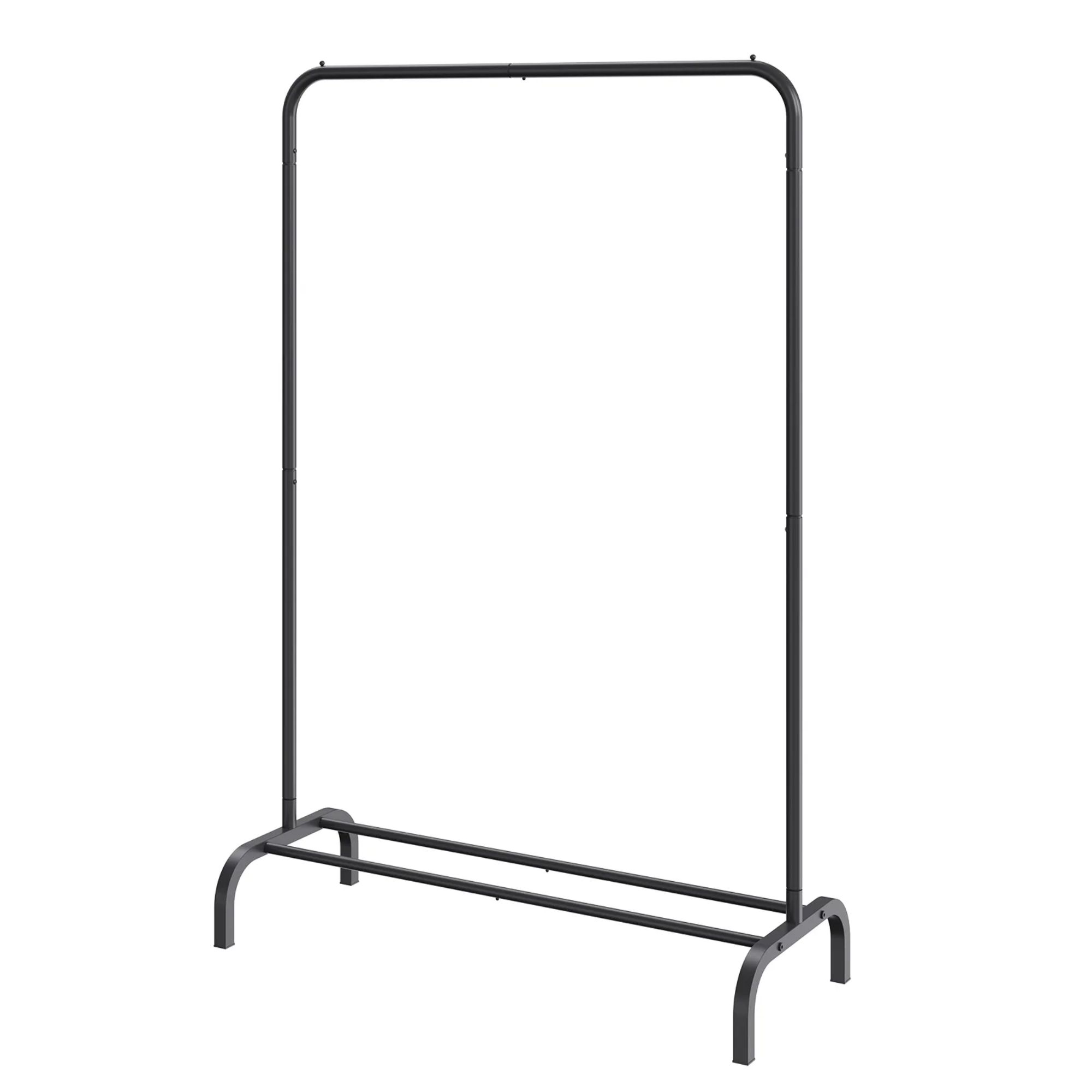 Black clothes rail