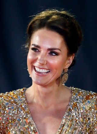 Catherine, Duchess of Cambridge attends the "No Time To Die" World Premiere at the Royal Albert Hall on September 28, 2021 in London, England