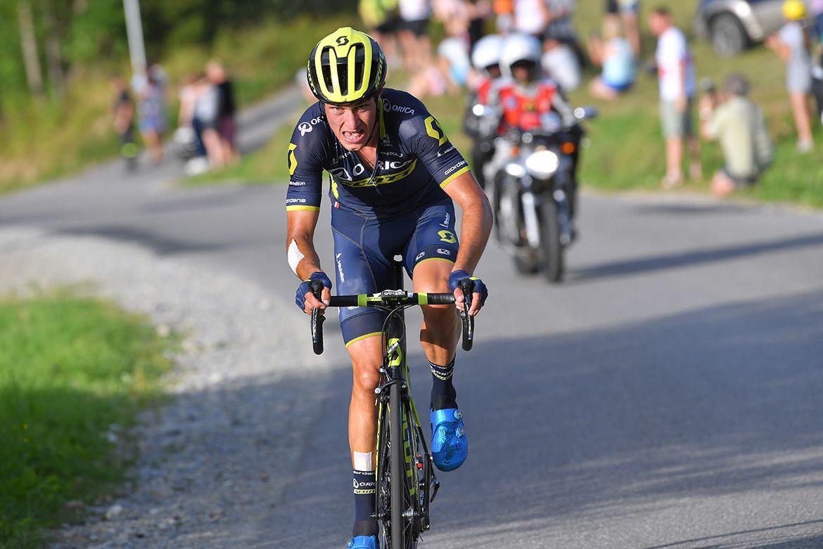 Jack Haig soloing clear at the Tour de Pologne