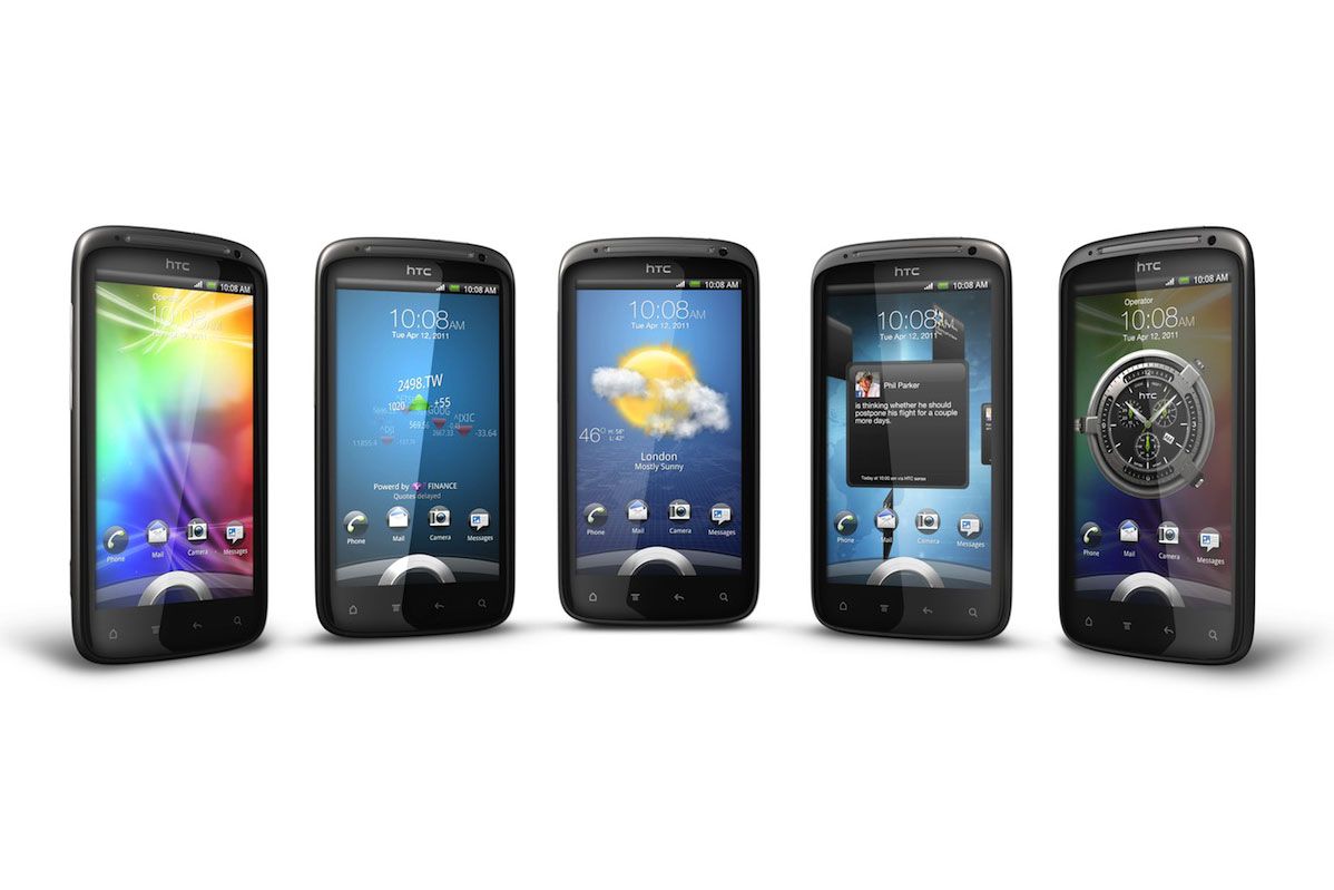 The customised lock screen on the Sensation courtesy of HTC Sense