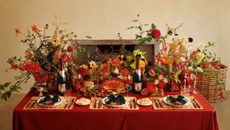 A Thanksgiving tablescape celebrating the joys of the season