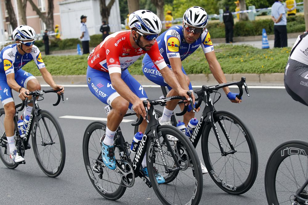 Fernando Gaviria in the bunch during stage 3 at Tour of Guangxi