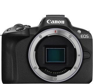 Canon EOS R50 on a white background