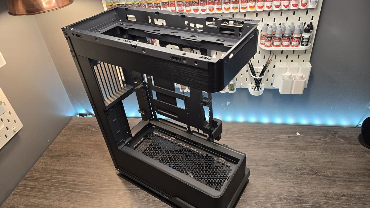 An RX 9070 XT gaming PC being built, step-by-step.