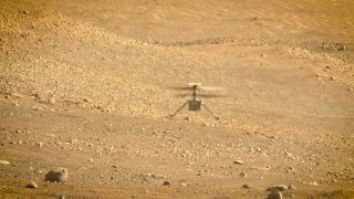 A still from a NASA JPL video celebrating the leacy of the Ingenuity Mars helicopter