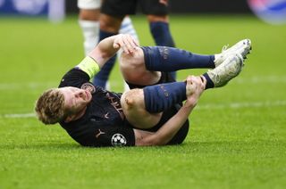 De Bruyne had to deal with some robust challenges