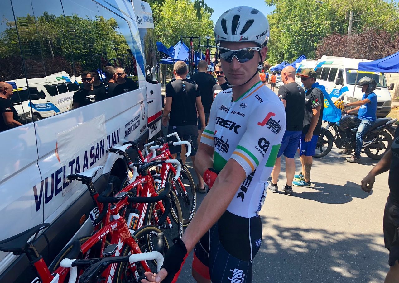 Ryan Mullen started his 2018 season with a win in the time trial at Vuelta a San Juan