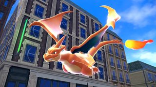 Pokemon Legends Z-A screenshot showing Mega Charizard